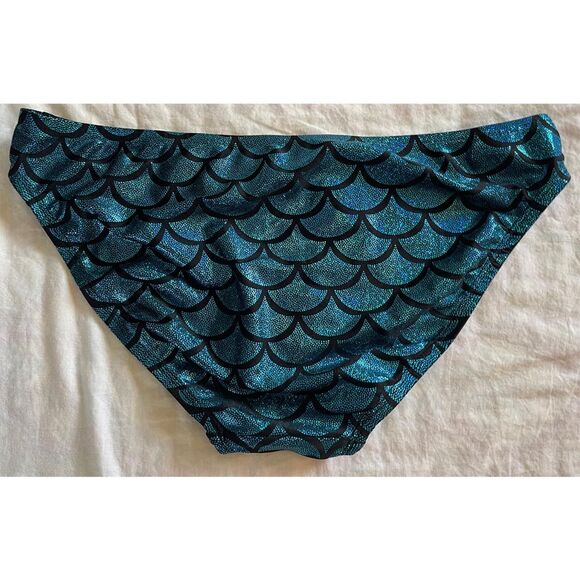 Living Dead Clothing Bikini Set - Teal Mermaid Scale - Picture 3 of 8